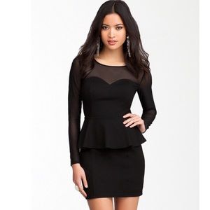 Bebe Long Sleeve Midi Dress
